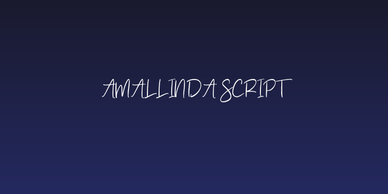Amallinda Script Social Header