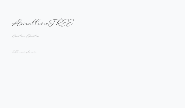 AmallunaFREE Business Card