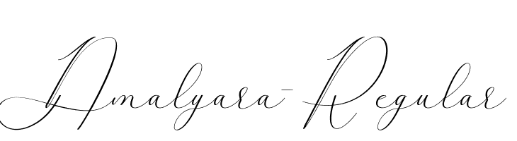 Amalyara-Regular  font caratteri gratis