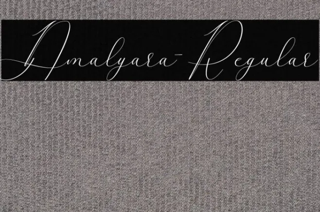 Amalyara-Regular Example 1