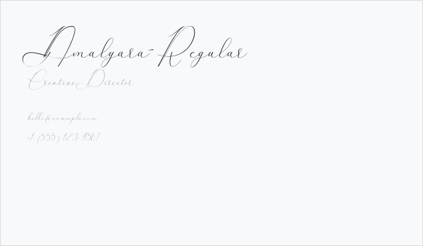 Amalyara-Regular Business Card
