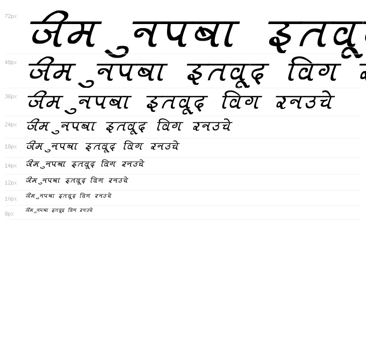 Aman Bold Italic Waterfall