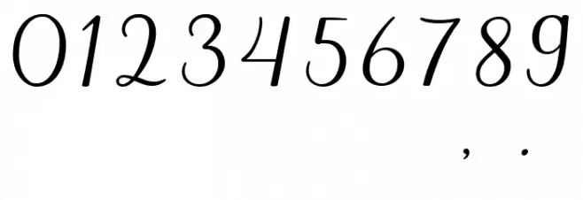 Amanah Script Regular Font OTHER CHARS