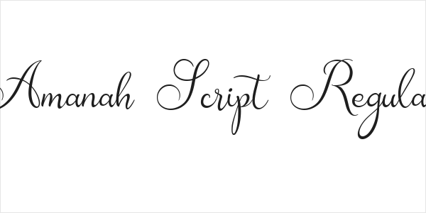 Amanah Script Regular Logo