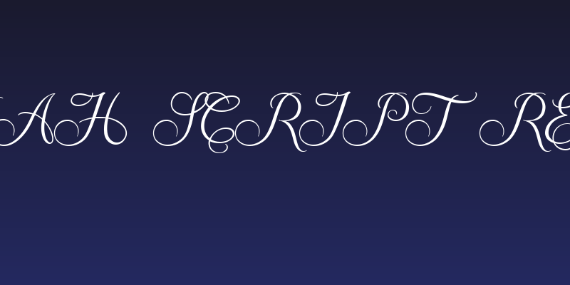 Amanah Script Regular Social Header