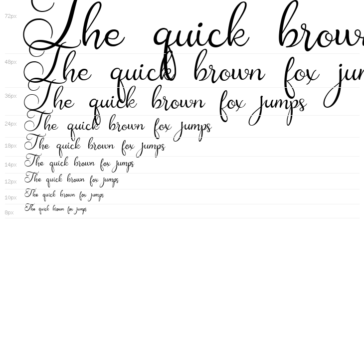 Amanah Script Regular Waterfall