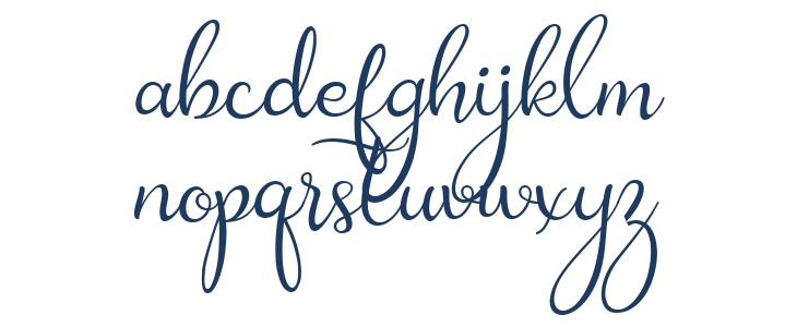 Amanah Script Regular Lowercase