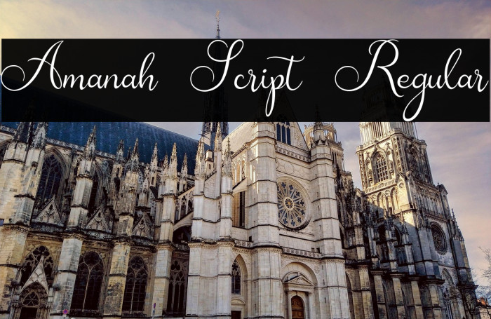 Amanah Script Regular Example 2
