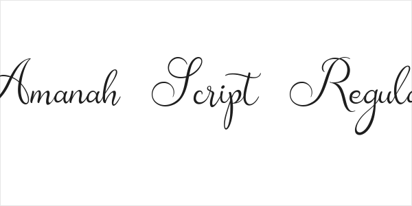 Amanah Script Regular Logo