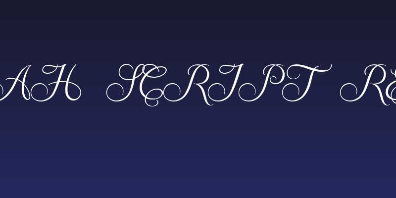 Amanah Script Regular Social Header