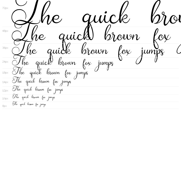 Amanah Script Regular Waterfall