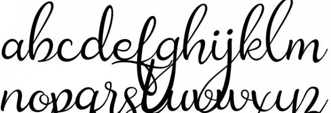 Amanah Script Regular 字体 小写