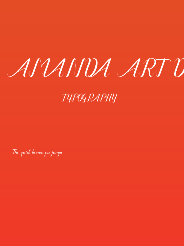 Amanda Art design Poster