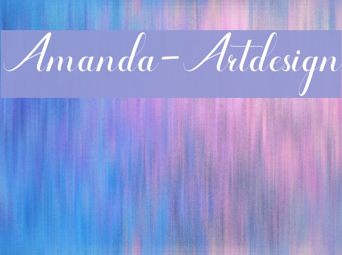 Amanda-Artdesign Font examples