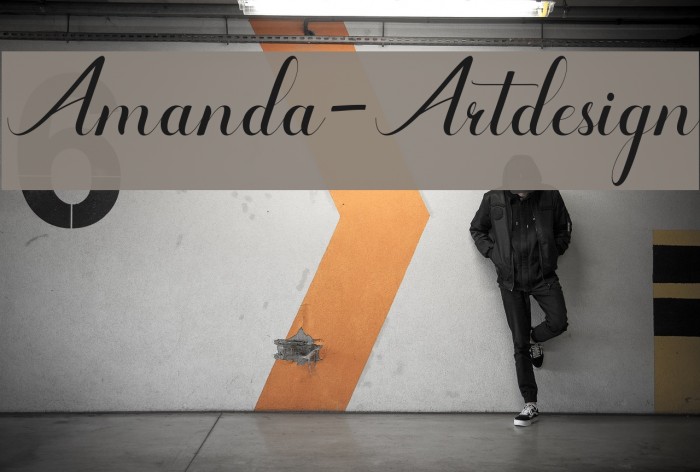 Amanda-Artdesign Font examples