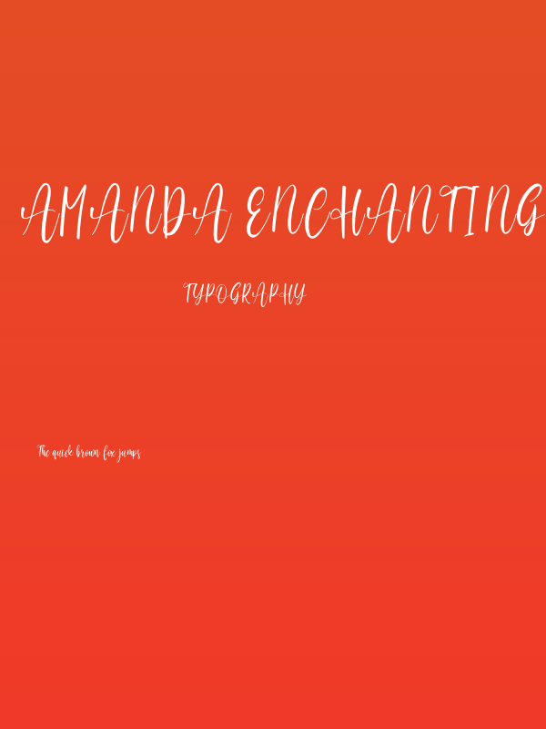 Amanda Enchanting Poster