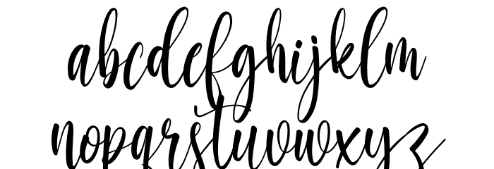 Amanda Enchanting Font LOWERCASE
