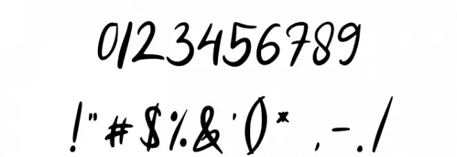 Amanda FREE Font OTHER CHARS