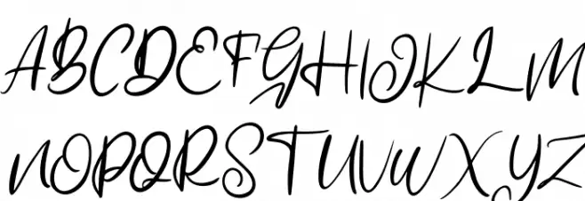 Amanda FREE Font UPPERCASE