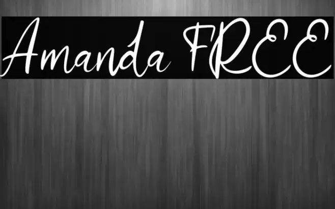 Amanda FREE Font examples