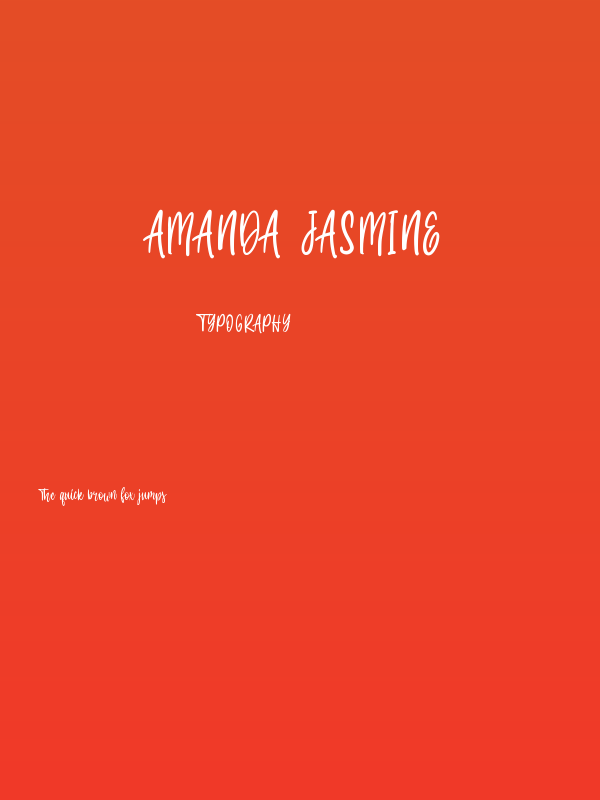 Amanda Jasmine Poster