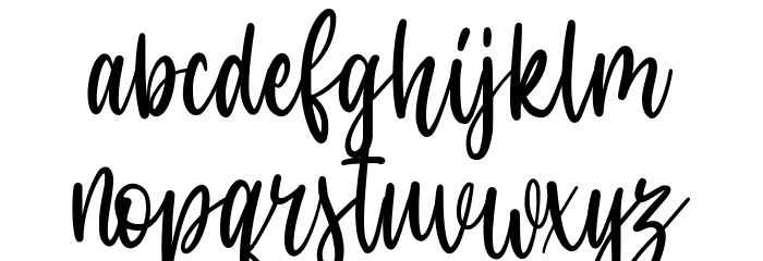 Amanda Jasmine Font LOWERCASE