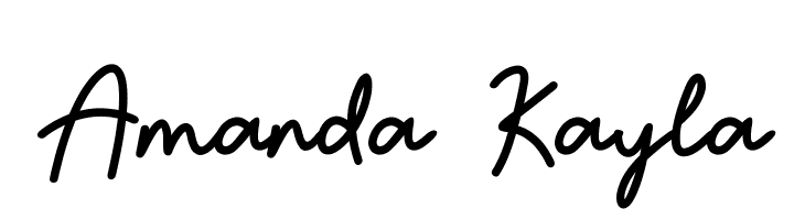 Amanda Kayla  フリーフォントのダウンロード