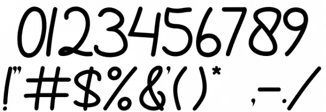 Amanda Kayla Шрифта ДРУГИЕ символов