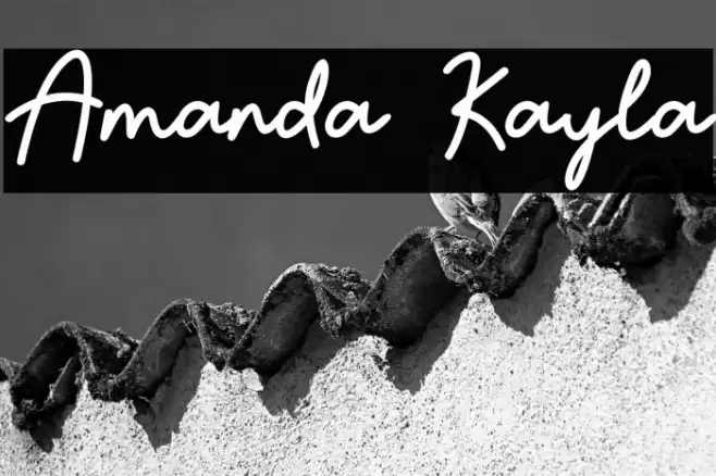 Amanda Kayla Шрифта examples