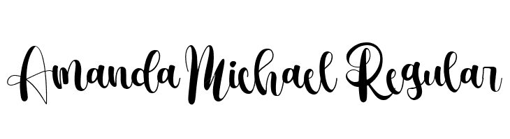 Amanda Michael Regular  フリーフォントのダウンロード