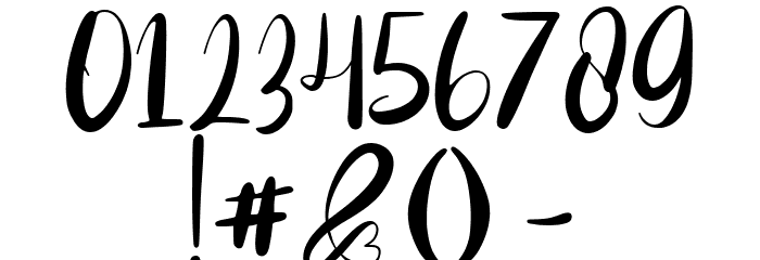 Amanda Michael Regular Font OTHER CHARS
