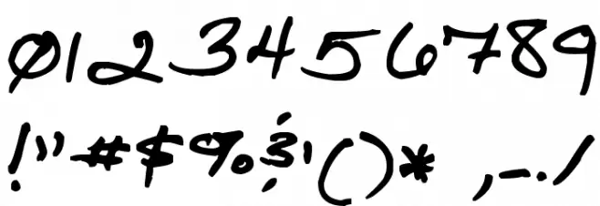 Amanda Reed's Font Font OTHER CHARS