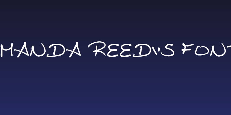 Amanda Reed's Font Social Header