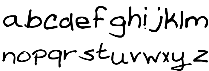 Amanda Reed's Font Font LOWERCASE