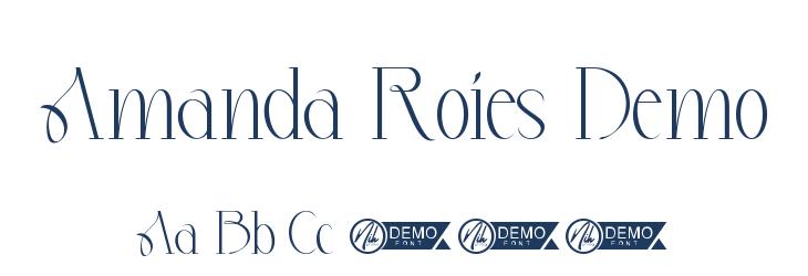 Amanda Roies Demo Font Preview