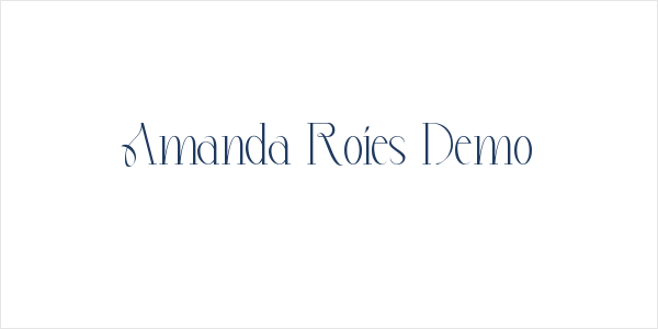 Amanda Roies Demo Logo