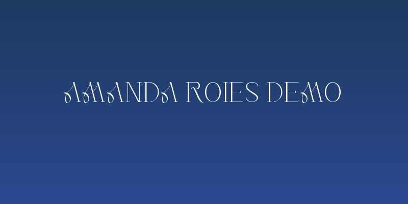 Amanda Roies Demo Social Header