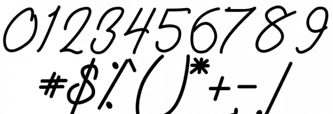 Amanda Signature Font OTHER CHARS