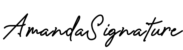 Amanda Signature  font caratteri gratis