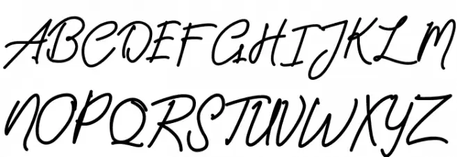 Amanda Signature Fonte MAIÚSCULAS