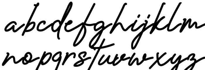 Amanda Signature Font LOWERCASE