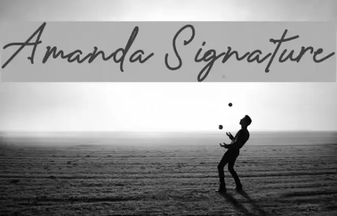 Amanda Signature Font examples