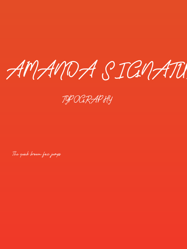 Amanda Signature Poster