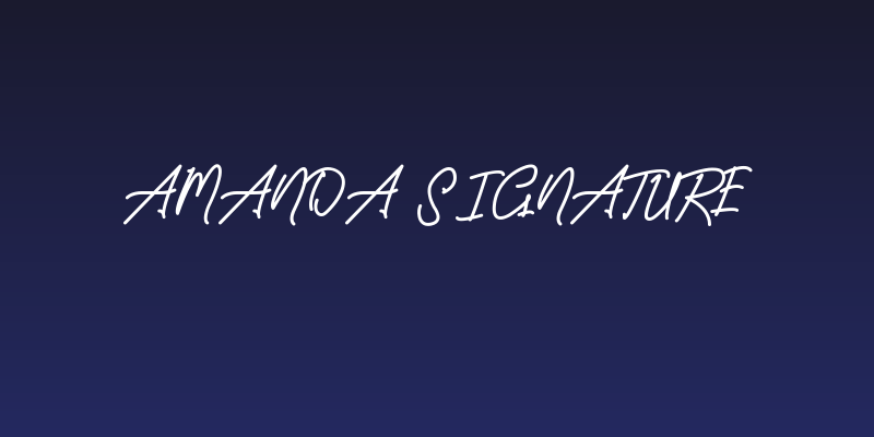 Amanda Signature Social Header
