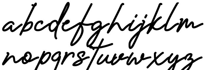 Amanda Signature Font LOWERCASE