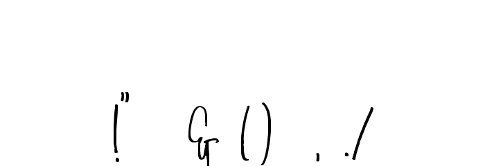 AmandaSantiagoDemo Font OTHER CHARS