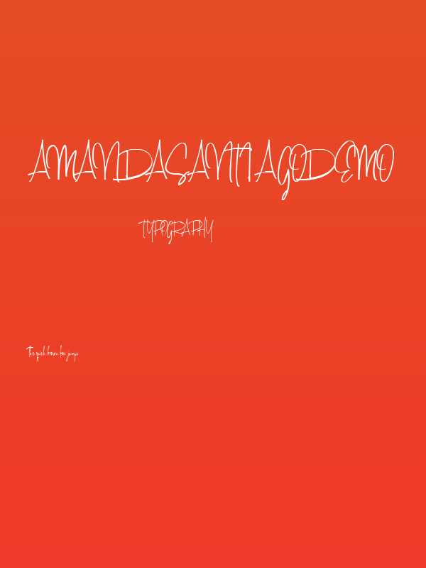 AmandaSantiagoDemo Poster