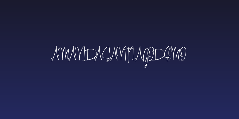 AmandaSantiagoDemo Social Header