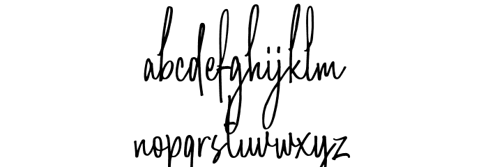 AmandaSantiagoDemo Font LOWERCASE