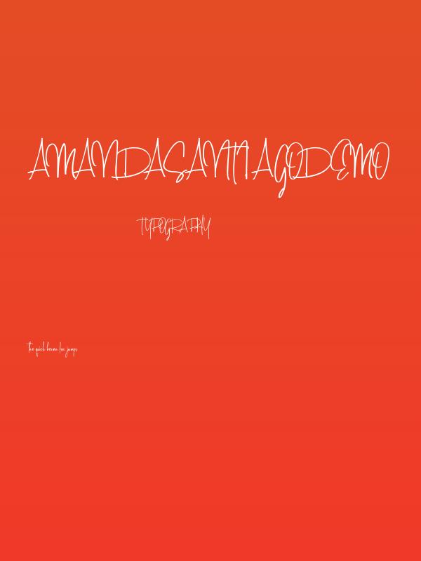 AmandaSantiagoDemo Poster